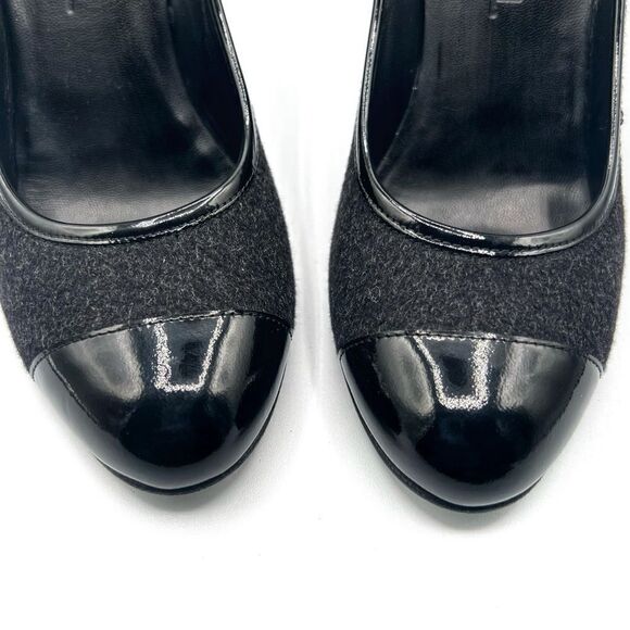 Chanel Vintage Wool Pumps Sz 39 - Picture 11 of 12